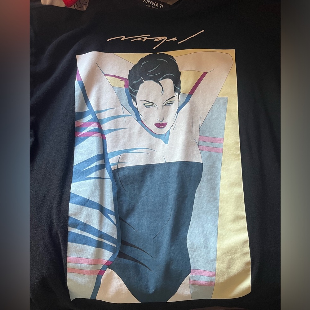 Black comic tee